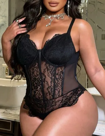 Body SHEIN CURVE, negru