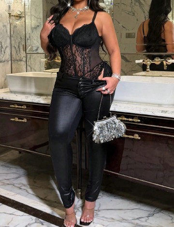 Body SHEIN CURVE, negru