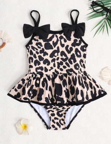 Costum de baie Shein Kids, animal print