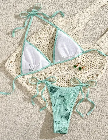 Costum de baie SHEIN, verde