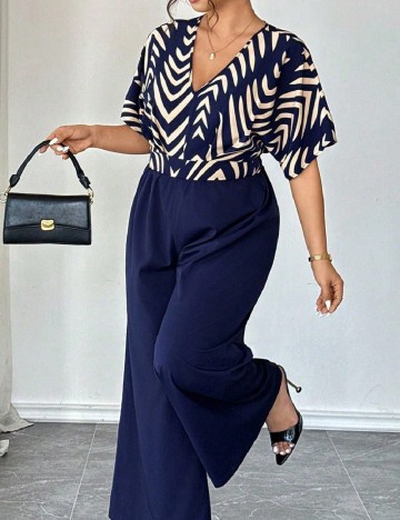 Salopeta SHEIN CURVE, bleumarin