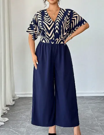 Salopeta SHEIN CURVE, bleumarin