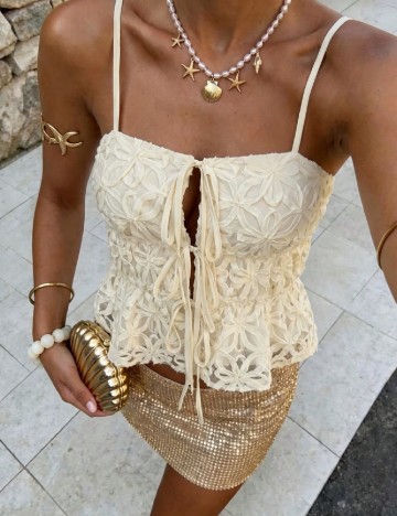 Top SHEIN, crem