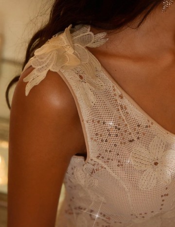 Rochie lunga SHEIN, crem