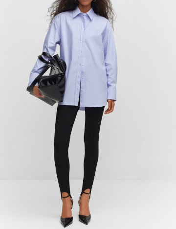 Camasa Oversize Mango, albastru
