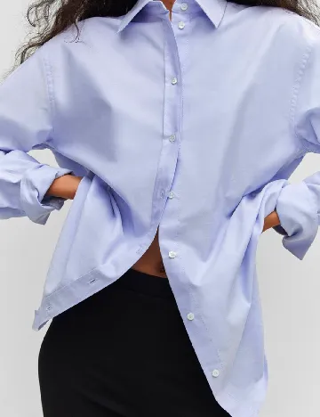 Camasa Oversize Mango, albastru