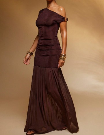 Rochie lunga SHEIN, maro