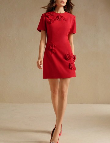 Rochie scurta SHEIN, rosu