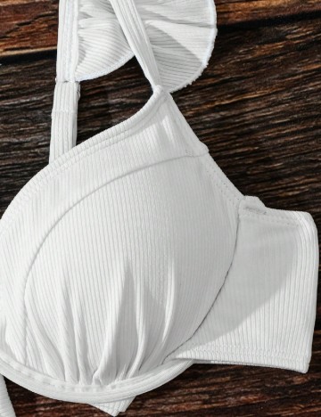 Costum de baie SHEIN, ecru
