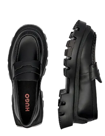 Mocasini Hugo, negru
