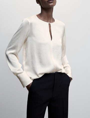 Bluza Mango, ecru