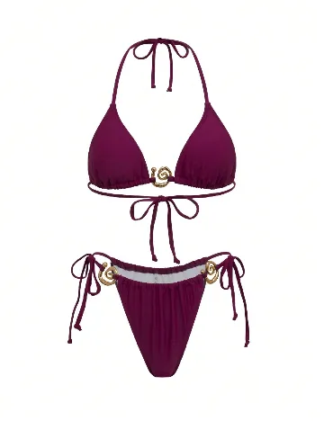 Costum de baie SHEIN, grena