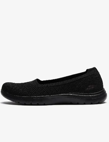 Espadrile SKECHERS, negru