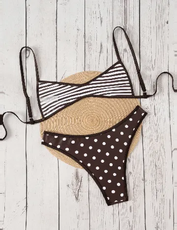 Costum de baie SHEIN, maro