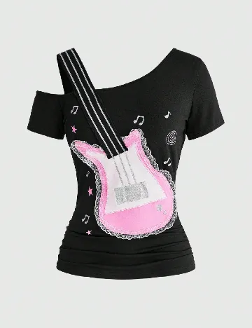 Tricou Romwe, negru