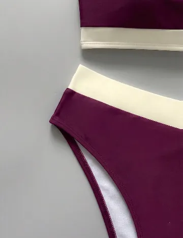 Costum de baie SHEIN, visiniu