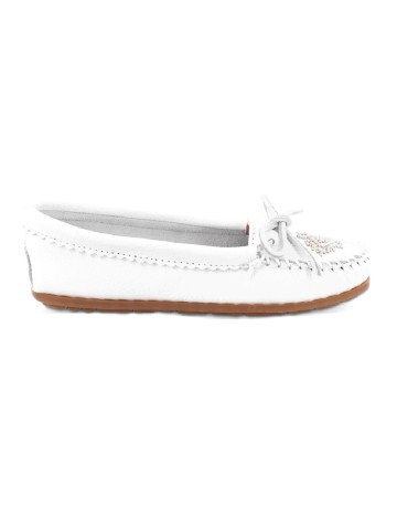 Mocasini Minnetonka, alb