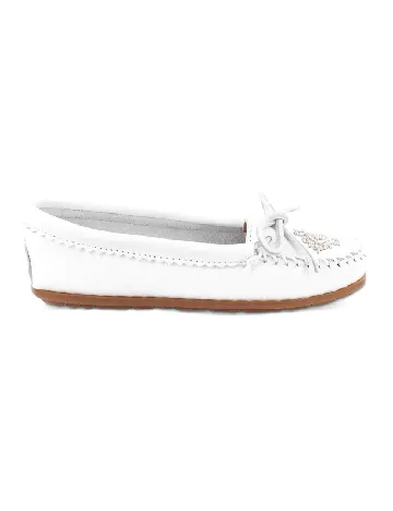 Mocasini Minnetonka, alb