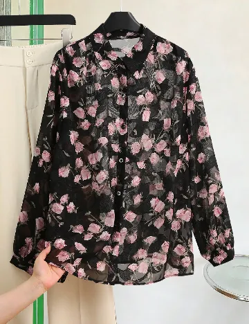 Camasa SHEIN CURVE, negru