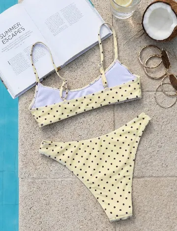 Costum de baie SHEIN, galben