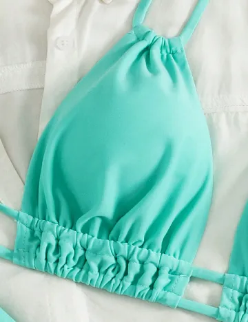 Costum de baie SHEIN, verde