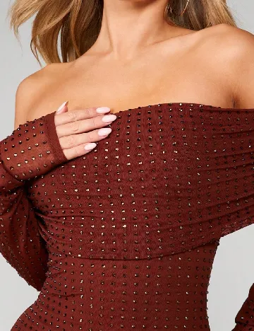 Rochie scurta Missguided, maro