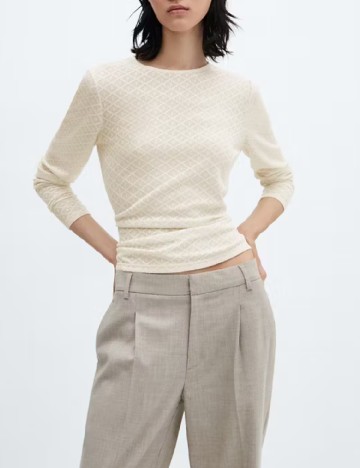 Bluza Mango, crem