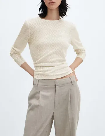 Bluza Mango, crem