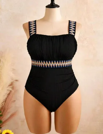 Costum de baie SHEIN CURVE, negru