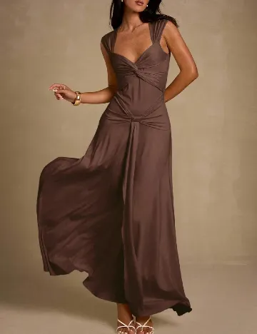 Rochie lunga SHEIN, maro