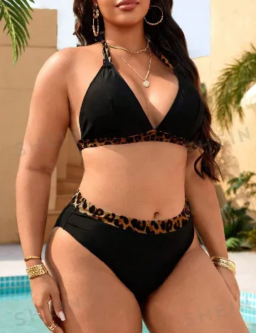 Costum de baie SHEIN CURVE, negru