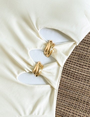 Costum de baie SHEIN, galben deschis pal