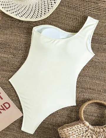 Costum de baie SHEIN, galben deschis pal