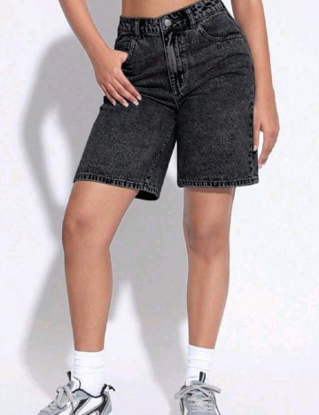 Pantaloni scurti SHEIN, negru