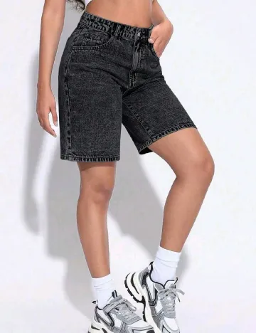 Pantaloni scurti SHEIN, negru