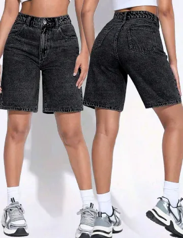 Pantaloni scurti SHEIN, negru
