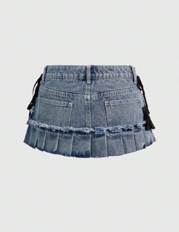 Fusta pantalon Romwe, albastru