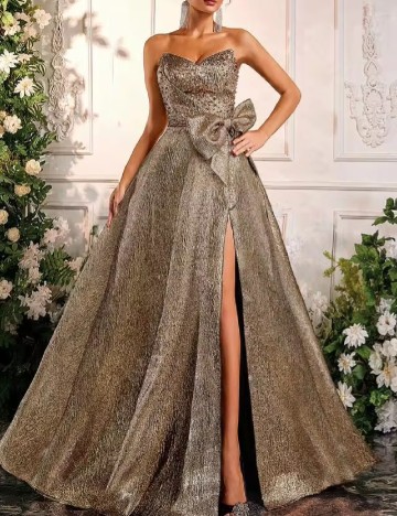 Rochie lunga SHEIN, auriu