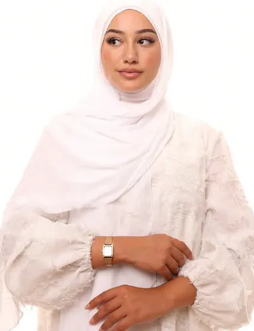 Hijab SHEIN, alb