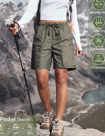 Pantaloni scurti SHEIN, verde