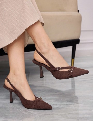 Pantofi SHEIN, maro