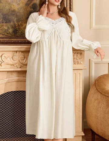 Rochie de noapte SHEIN CURVE, bej