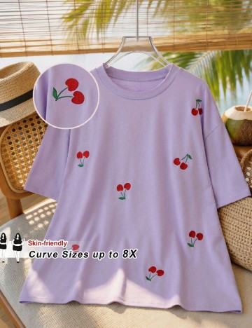 Tricou SHEIN CURVE, mov