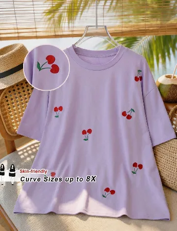 Tricou SHEIN CURVE, mov