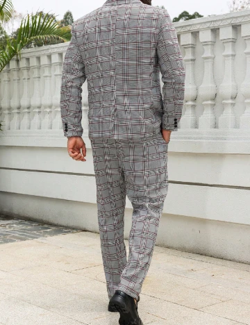 Costum SHEIN Plus Size Men, gri