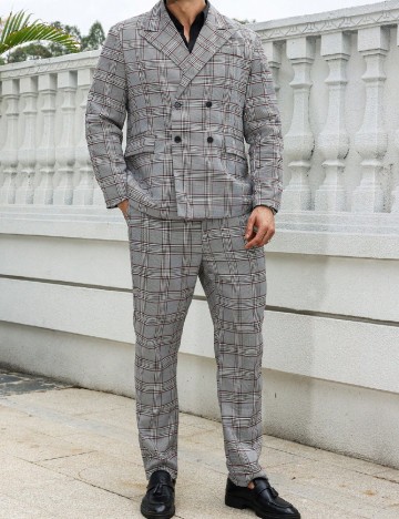 Costum SHEIN Plus Size Men, gri