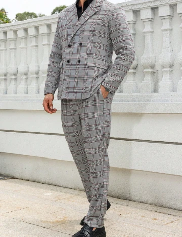 Costum SHEIN Plus Size Men, gri