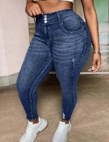 Blugi SHEIN CURVE, albastru