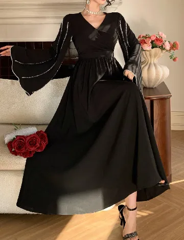 Rochie lunga Dazy, negru