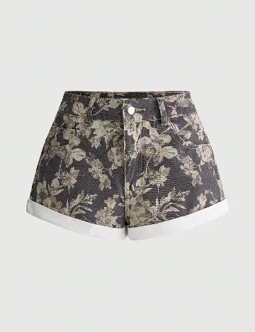 Pantaloni scurti Romwe, floral print